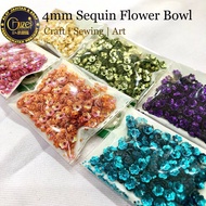 4mm Colorful Flower Bowl Sequin / Manik/Beads/Craft and Art Cup Sequin  Sewing Craft Beading Sewtize