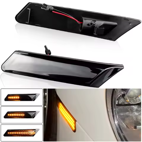 2pcs Dynamic LED Side Marker Lights For 911 Carrera S Targa 4S Carrera 4 Turbo GT2 GT3 Boxster 987 C