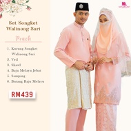 [PEACH] Baju Nikah Songket/Full Set Baju Nikah/Baju Nikah/Baju Tunang/Baju Kurung Songket Plus Size/Baju Kurung Songket