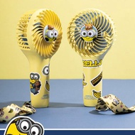 韓國正品小黃人手持風扇usb充電式便攜超靜音迷你電風扇卡通可愛