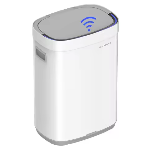 17.2 Gallon 65L Stainless Steel Motion Sensor Kitchen Garbage Bin With Ozone Odor Control, Customize