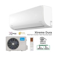 (OFFER SET !!! ) Midea 1.5HP (R32) Xtreme Dura Wall Mounted Split Air Conditioner Air-Cond MSGD-12CRN8/MSXD-12CRN8 MSXD-09CRN8