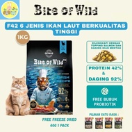 Bite of Wild F42 1kg FREE Freeze Dried 40g - 100% Holistic Premium Dry Cat Food Grainbebas