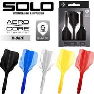HARROWS Darts Flight - SOLO No6 Shape Integrated Flights & Shafts