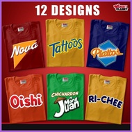 ∇ ❀ ◲ New Filipino Snack Inspired Tshirt Design Tattoos Piatos Cheepy Nova Oishi  Design Collection