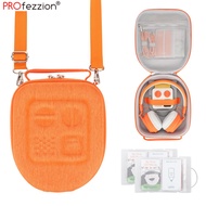 PROfezzion Travel Bag for Yoto Mini with Headphone, Hard Shell Protective Shoulder Bag with 24 Slots