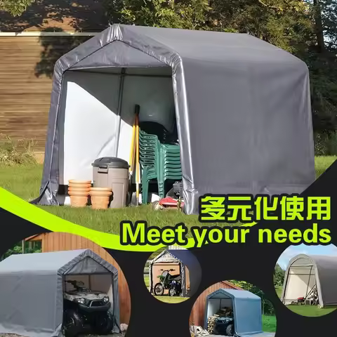 2.4x2.4x2.4m Rain Proof Dust-proof Sun Tent Balcony Miscellaneous Items Rain Proof Shed Garden Stora
