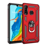 Colorful Case Huawei Nova 4E / P30 Lite Shockproof Cover Huawei Nova4E Finger Ring Holder Hard PC Ph
