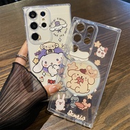 For Samsung S25 Ultra S24 S23 FE S22 S21 Cinnamoroll Phone Case For Samsung A55 A56 A16 A17 A15 A14 