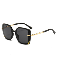 1950s Retro Oval Fashion Sunglasses Lens Summer Style Full Frame Grey Green Blue Black Tea Round Fac