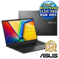 【春季旅行趣】ASUS Vivobook Go 15 E1504FA-0041K7520U  15.6吋筆電 (AMD R5 7520U/8G/512G PCIe/15.6 FHD/W11)