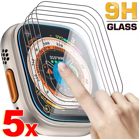Tempered Glass Films for iWatch Ultra 1/2/3 49mm 9H Hardness Anti-scratch Waterproof Screen Protecto