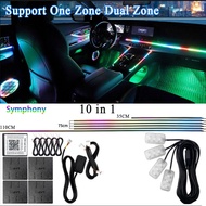 18/22 in 1 Led Acrylic Car Ambient Light APP Blue Control RGB 64 213 Color Symphony Acrylic One Zone