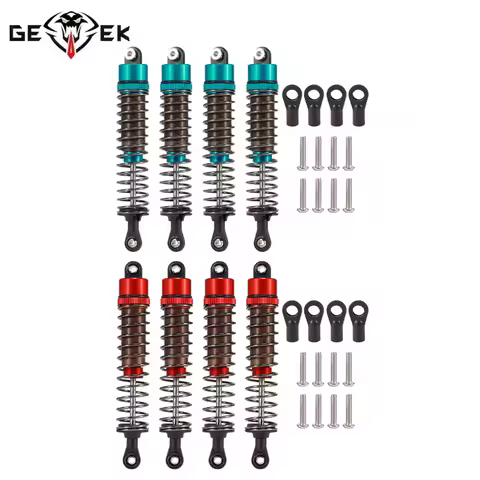4Pcs 52mm-120mm Oil Filled Shocks for 1/10 RC Monster Trucks Buggy Truggy On Road Touring Drift Cars