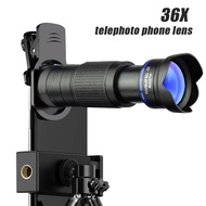 Phone Telecope Zoom Macro Fisheye 4in1 Wide Angel Lens Kit Phone Camera Lens 36X Telephoto For Cellp