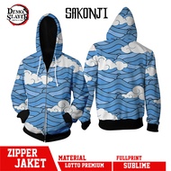 ZIPPER JACKET SAKONJI UROKODAKI DEMON SLAYER FULLPRINT
