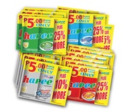 HAPEE TOOTHPASTE TRIPLE PACK Blue/Red/Green/White Sold Per Half Dozen (6 Sachets Only) (30G X 6