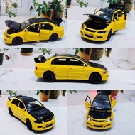 Diecast mobil Mitsubishi Lancer 9 besi suara & lampu