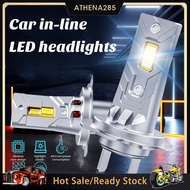 Athena 1 Pair Car Headlight 22000LM 600% Brighter H7 LED Bulb Plug Play H7 Replacement Auto LED Headlight Bulbs