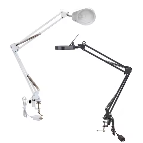 8X 10X 15X 20X Magnifying Glasses With Light 38pcs Led Lights Clip Clamp Table USB Magnifier For Wel