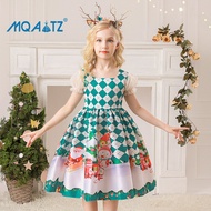 MQATZ Carnival เด็กคริสต์มาสชุดสำหรับหญิงสาวคอสเพลย์ปาร์ตี้ชุดเจ้าหญิงชุดเสื้อผ้าเด็ก3-10ปี SD070