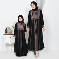 Abiyyuco TA9020 | Gamis Abaya Turkey Anak Remaja Dewasa Couple Terbaru Turki Hitam dan Warna Mewah T