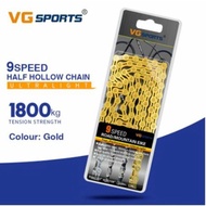 9 speed gold hollow VGsport VG sport gold chain 9s seli MTB RB