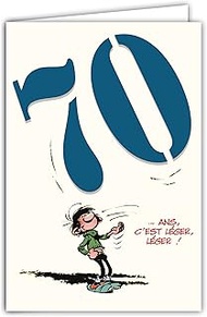 Gaston Lagaffe glct-6058 70th Birthday Card