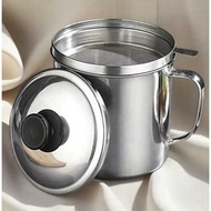 Oil Pot Stainless Steel Oil Filter Container Oil Filter Cup Oil Filter Holder/