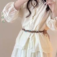 Vòng Cổ Đá Tự Nhiên Phong Cách Bohemian Mới Cho Nữ Vòng Đeo Chéo Dệt Dây Thừng Phong Cách Dân Tộc Tr