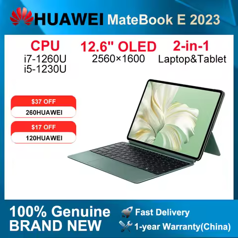2023 HUAWEI MateBook E Laptop Tablet 2-in-1 WiFi i5-1230U/i7-1260U 16GB 512GB/1TB 12.6-inch 120Hz OL
