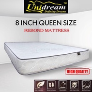 UNIDREAM 8 INCH Queen Mattress Bed Tilam Queen Rebond Mattress床
