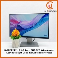 DELL P2222H 21.5 INCH FHD IPS LED BACKLIGHT FRAMELESS WIDESCREEN USED REFURBISHED MONITOR