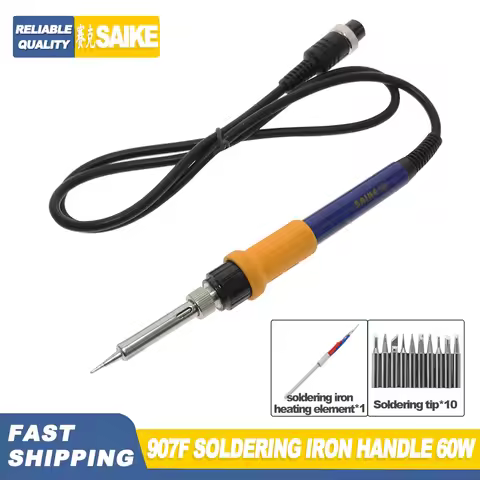 SAIKE 907A 907F Soldering Iron Handle 45W/60W A1322 Heating Core 131A Heating Element Suitable for S