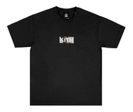 เสื้อยืดคอกลมแขนสั้นหลวมสำหรับทั้งชายและหญิง สีดำ ดีฟานส์ KITH 25ss รุ่นที่ร่วมงานกันในกล่อง แฟชั่นล