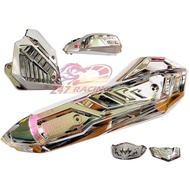 ComBo 6 Piece (Exhaust + Exhaust E + Muffler Cover) Stainless Steel XI MOUNTED AIRBLADE 2020