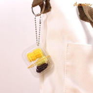 DARON Mini Fast Food Box Keychain, Plastic Simulation Simulation Fast Food Box Keychain, Fast Food B