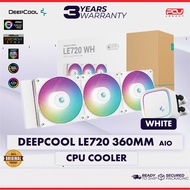 DEEPCOOL LE720 360MM AIO CPU COOLER - WHITE