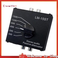 【Chuangtfx03】Six Switch Mode Levels Stereo Audio Passive Attenuator 0db-3db-6db-9db-12db-15db for 3.