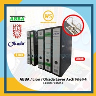 Arch File 2 Inch / Arch File 3 Inch / Lever Arch File / ABBA File / Lion File / Okada / Fail Kulit K