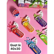 30hop tray of round candy balls (leaf balls) mixed with 5 flavors