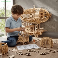 CROSSTRADE Airship Model, Hand Craft Mechanical Design 3D Wooden Puzzle, Puzzle Toy 3D Puzzle Wooden
