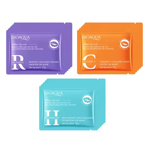 BIOAQUA Retinol Crystal Collagen Lip Mask Moisturizing Plump Lips Gel Masks Anti Wrinkles Hydrating