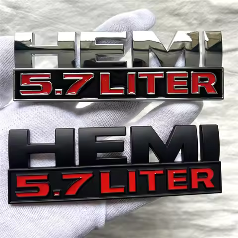 Garde-boue de porte latérale 3D avec emblèmes de 5.7 litres pour RAM Challenger Grand Cherokee 2009-