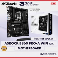 ASROCK B860 PRO-A WIFI LGA1851 ATX MAINBOARD (3Y)