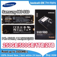 SAMSUNG 980 SSD โซลิดสเตทไดรฟ์ภายใน PCle 3.0X4 NVMe M.2 2280 500GB 1TB จัดเก็บสำหรับ PCแล็ปท็อปเพิ่ม