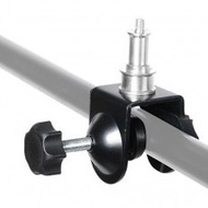 C-Clamp with 16mm Spigot 1/4'' Threaded Screw Tripod monopod Pole Rod Bar clamp