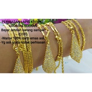 Crystal Plated Gold Acc Wrapped Crystal Necklace K16