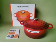 💕🌈法國 LE CREUSET琺瑯鑄鐵鍋 🌟24cm 4.4L🌟