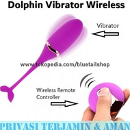 (TERPRIVASI) Dolphin Wireless Dildo Vibrator | Alat Bantu Masturbasi Sex Toys